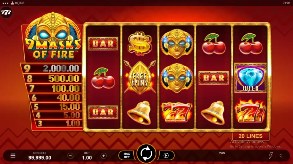 9-masks-of-fire-gameplay-1024x574 9 Masks Of Fire Slot Review