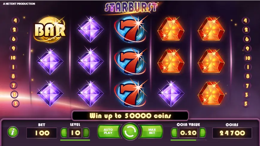 Starburst-gameplay-1 Starburst Slot by NetEnt Review