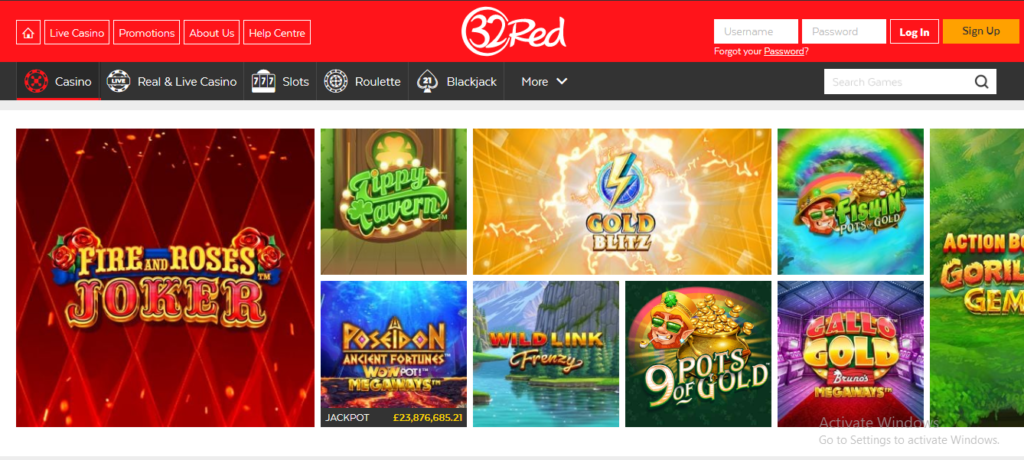 32RED-CASINO-GAME-SELECTION-1024x460 32 Red Casino Review