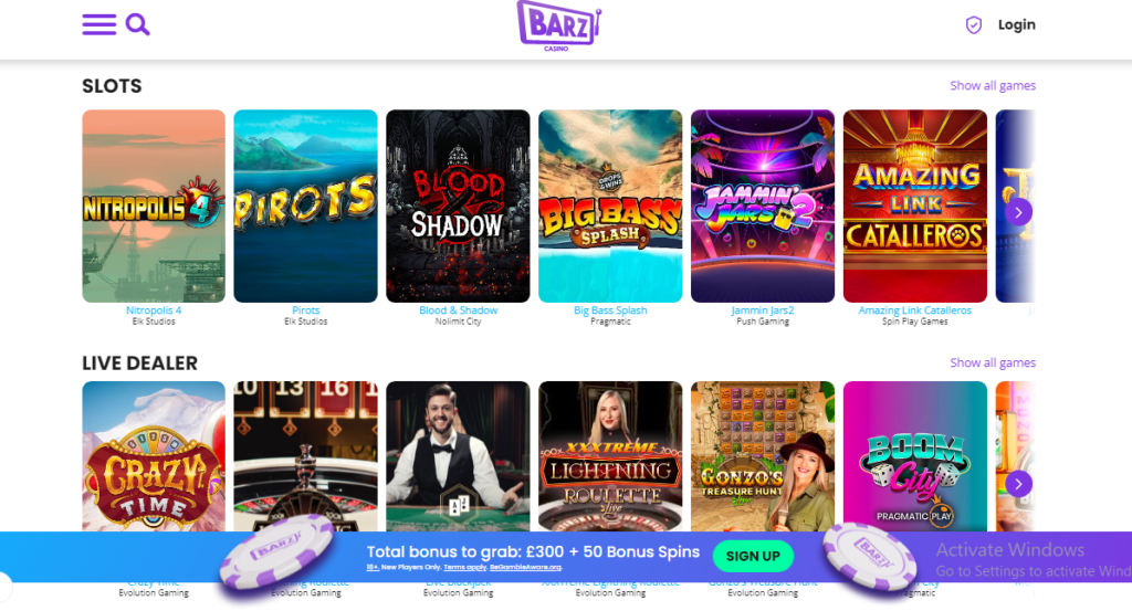 Barz-casino-game-selection-1024x553 Barz Casino by White Hat Gaming Review