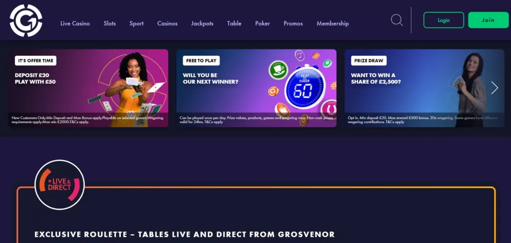 GROSVENOR-HOMEPAGE-AND-WELCOME-BONUS-1024x488 Grosvenor Casino Review