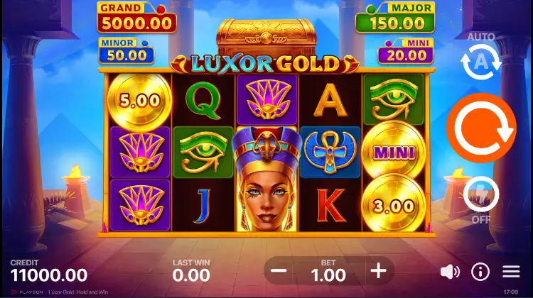 Luxor-Gameplay-1 Luxor Gold Hold Slot Review