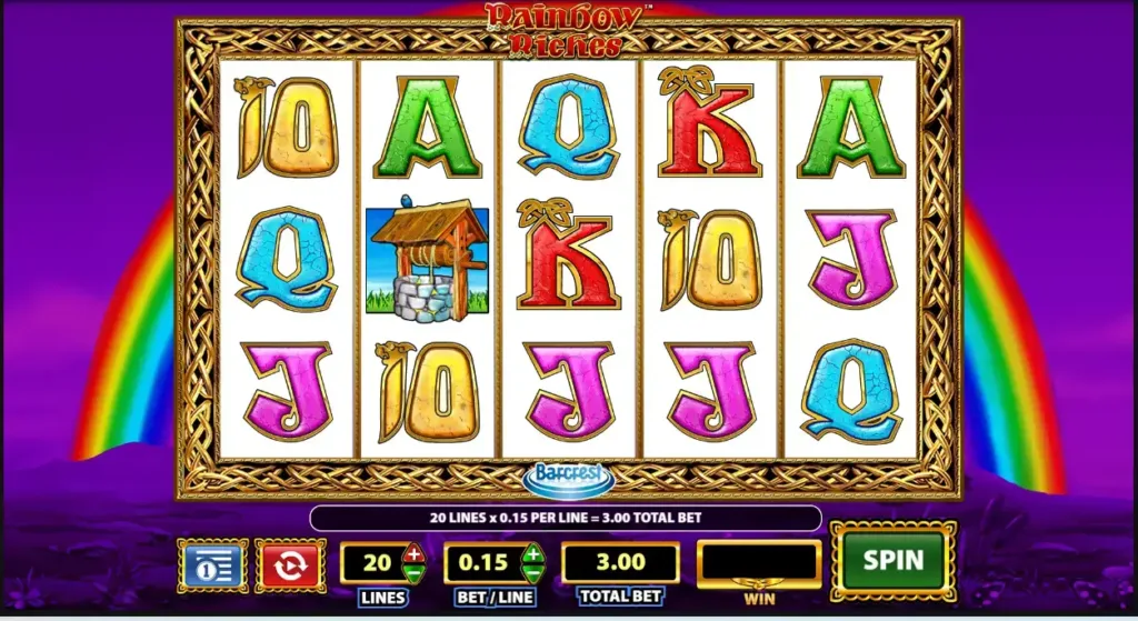 Rainbow-riches-Gameplay-1-1024x559 Rainbow Riches Slot Review