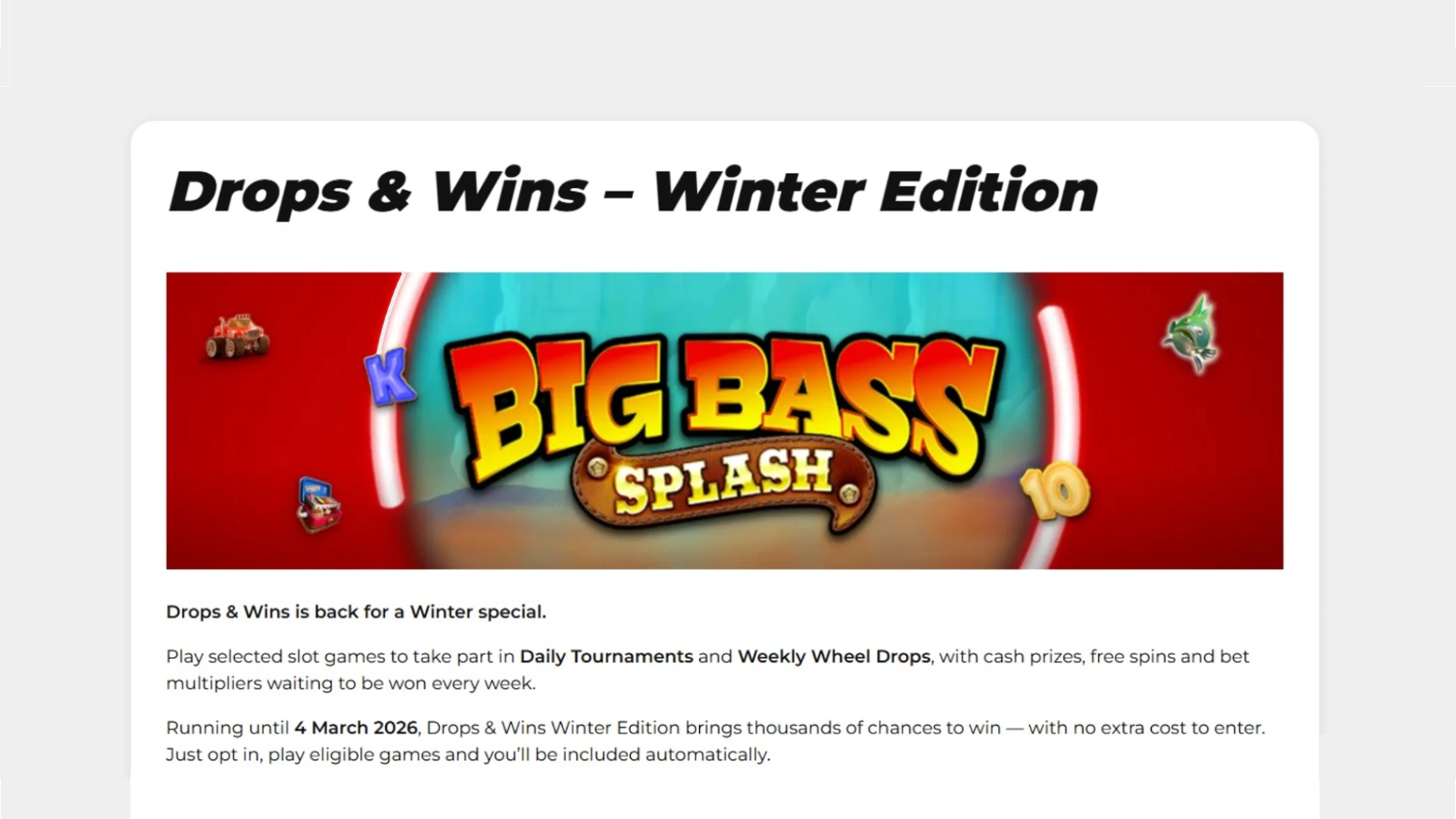 32RedDropsandWins 32 Red Casino Review