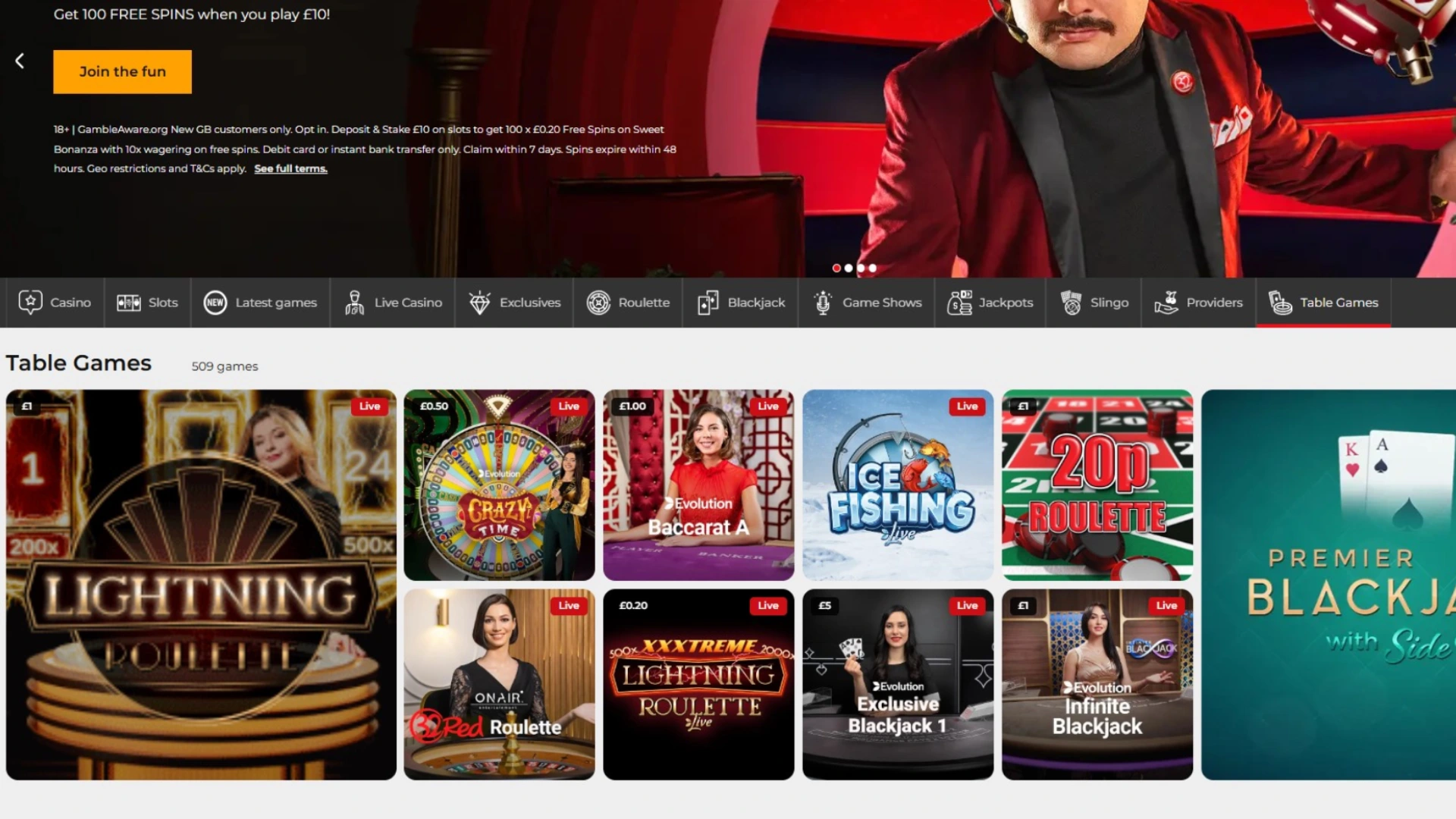 32RedTableGames 32 Red Casino Review