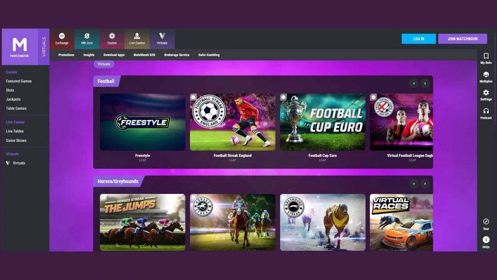Virtuals-1024x576 Matchbook Casino Review