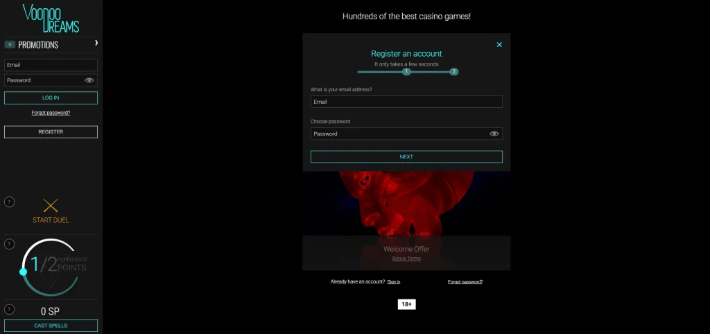 register-1024x483 Voodoo Dreams Casino Review