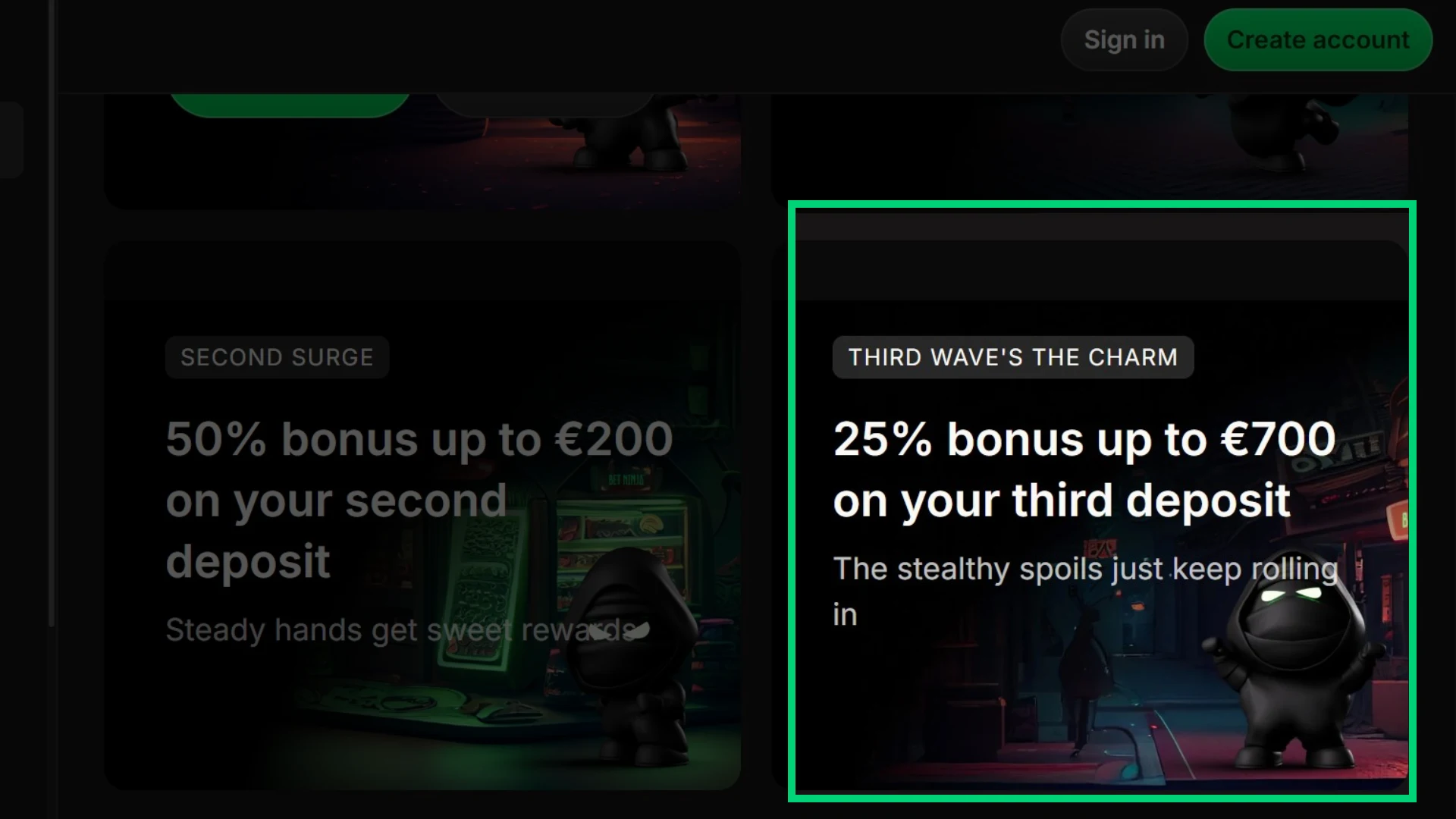 BetNinjaThirdWavesCharm Betninja Casino Review