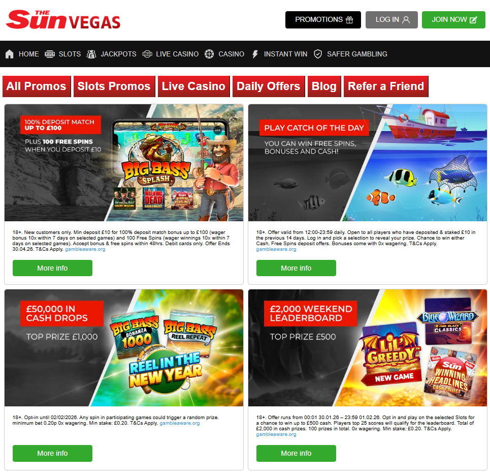 Bonus-2 Sun Vegas Casino Review