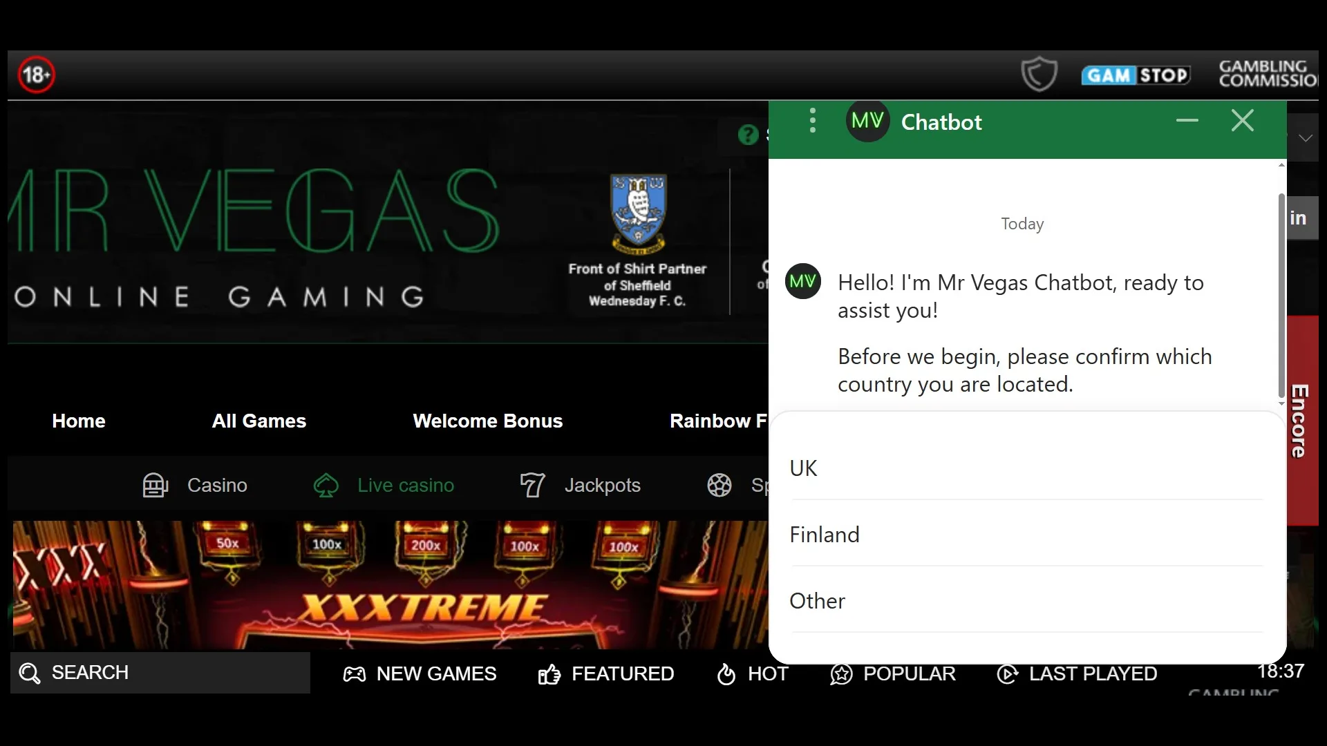 MrVegasSupport Mr Vegas Casino Review