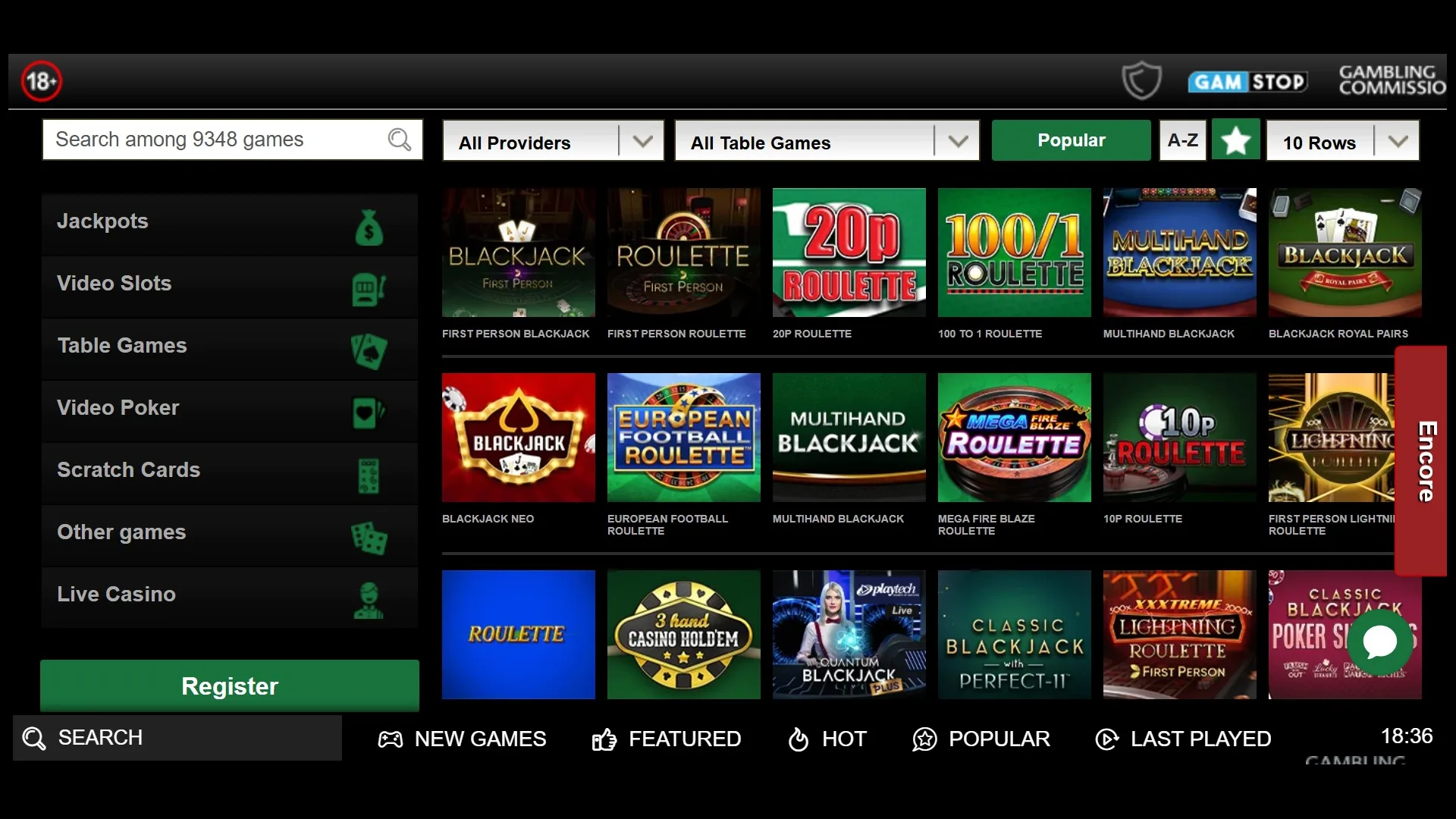 MrVegasTableGames Mr Vegas Casino Review