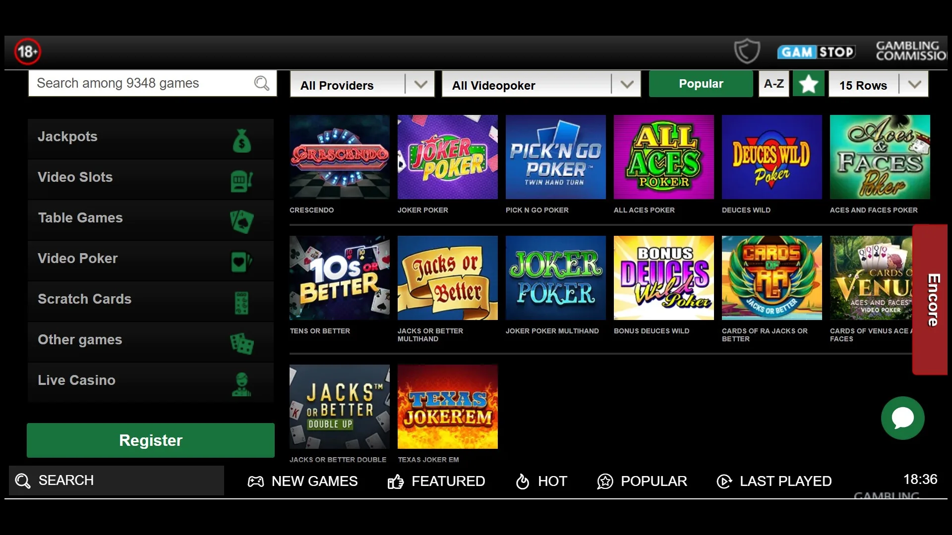 VideoPoker Mr Vegas Casino Review