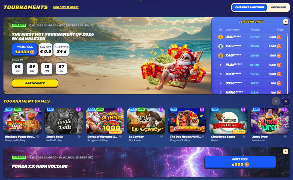 tournaments-1024x628 GambleZen Casino Review