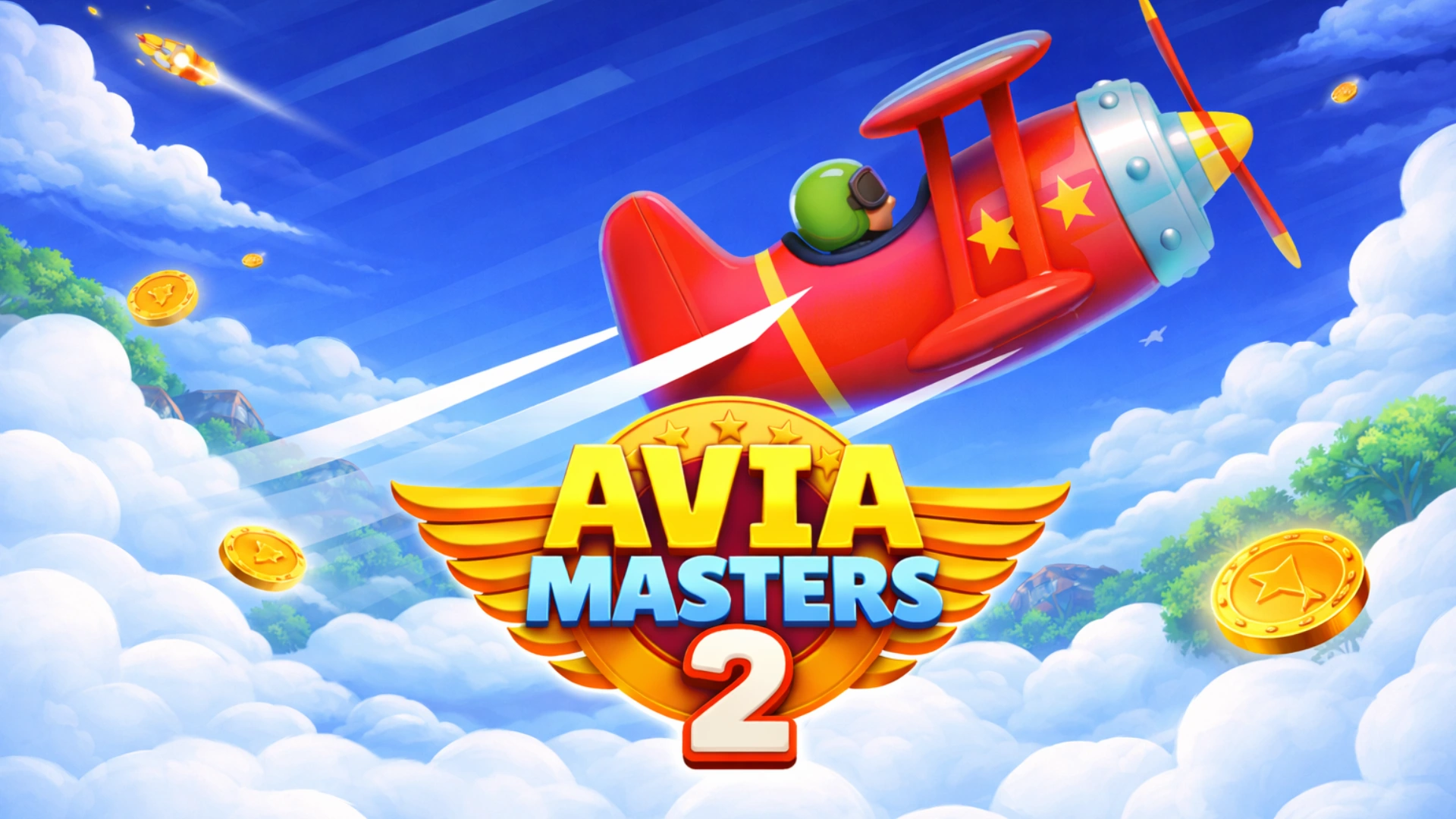 Screenshot of Avia Masters game interface showing multiplier graph