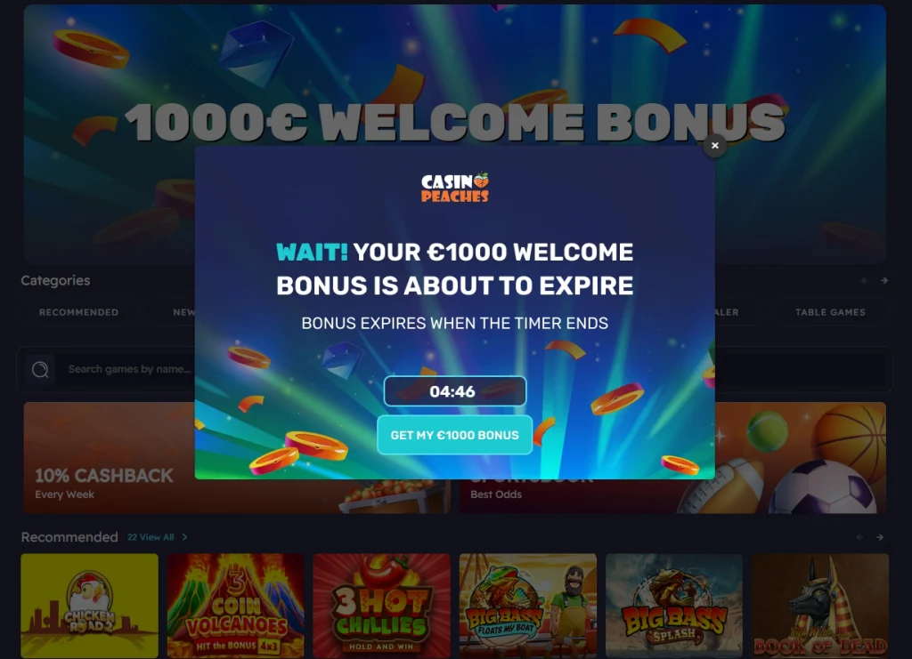 Casino-Peaches-1024x741 Best Casino Bonuses and Welcome Offers UK — March 2026