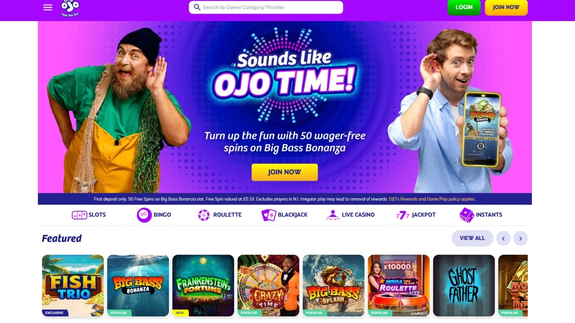 PlayOJO-1 Top 10 UK Online Casinos – March 2026
