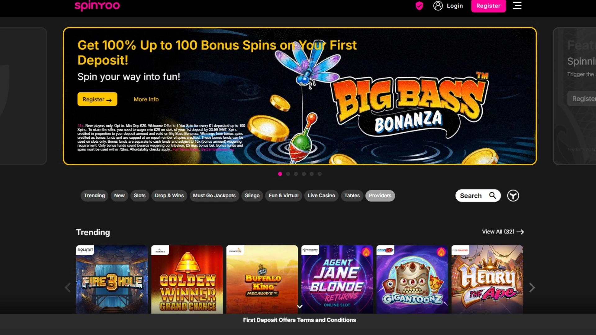 SpinYo Top 10 UK Online Casinos – March 2026