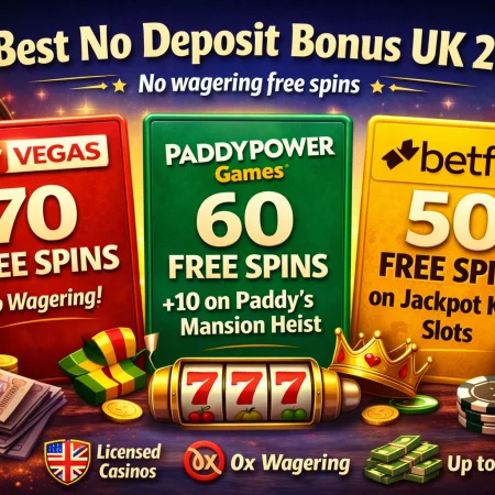 Top No Deposit Casino Bonuses UK — March 2026