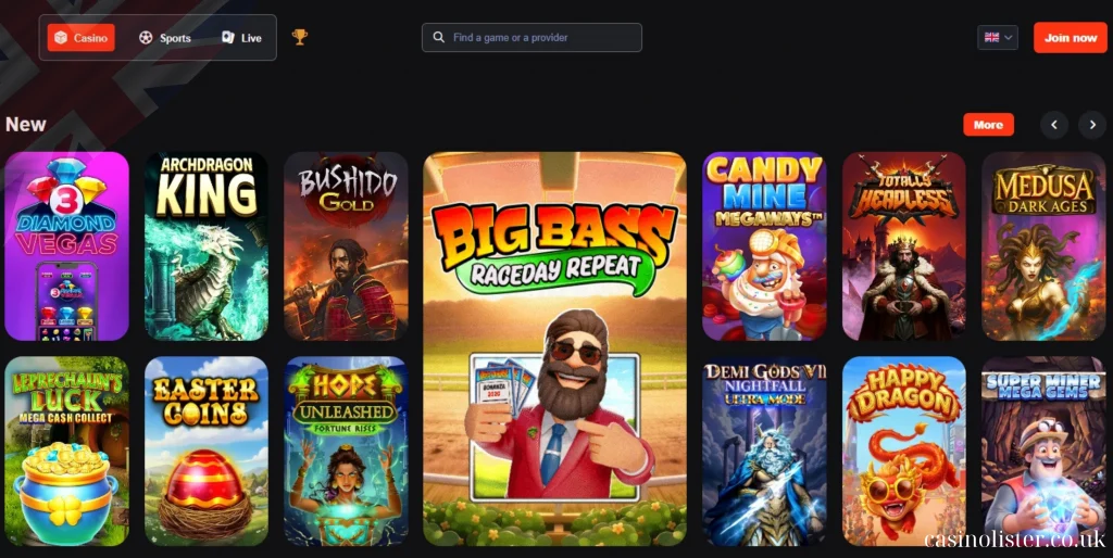 games-2-1024x514 21Bets Casino Review