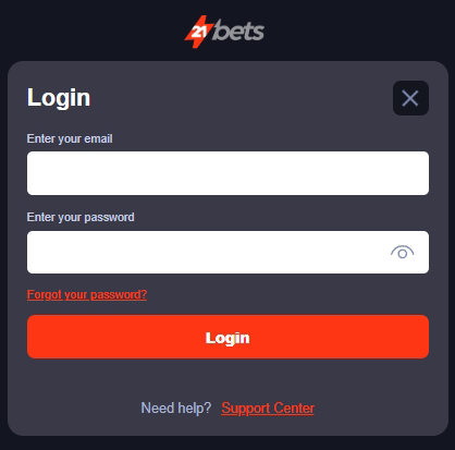 login-3 21Bets Casino Review