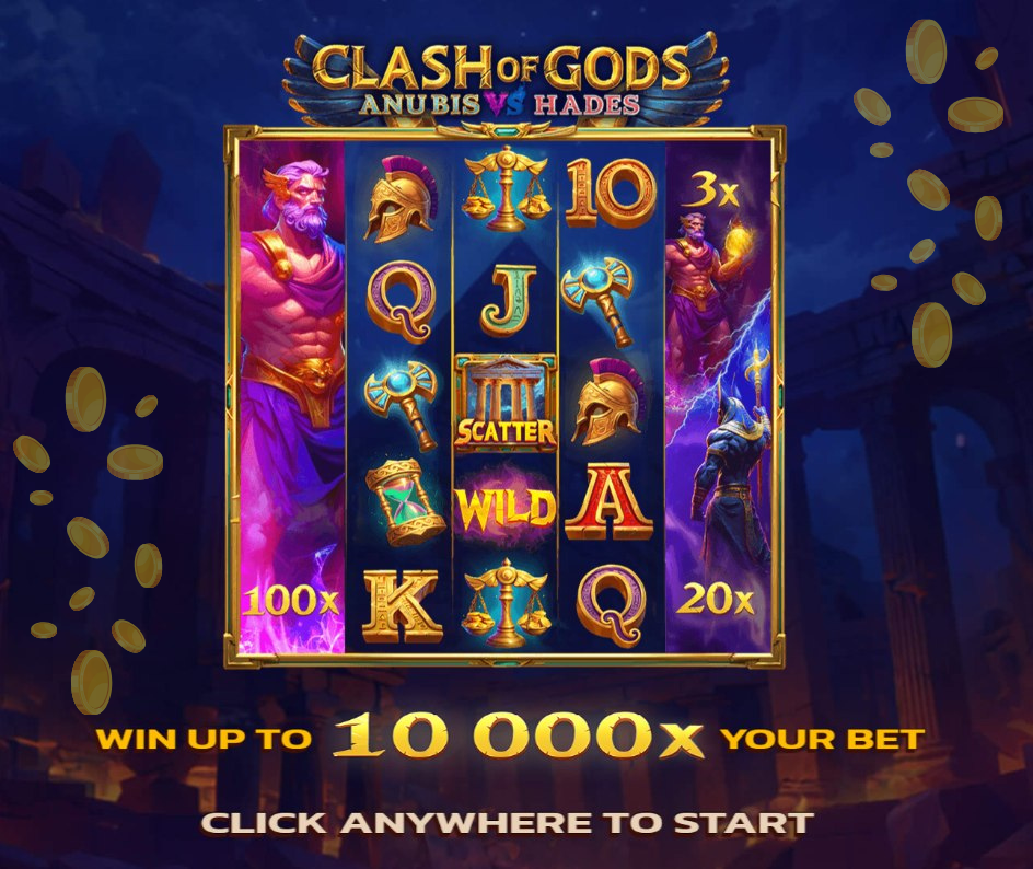 Start-screen-1 Clash of Gods: Anubis vs Hades