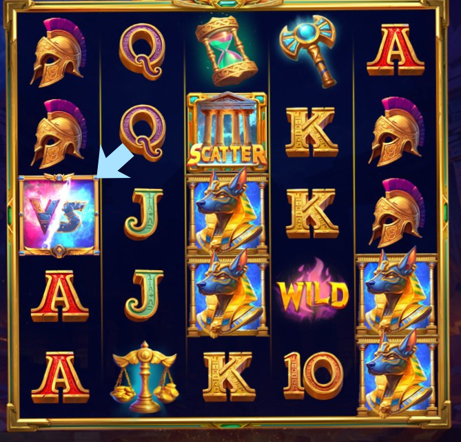 VS-symbol Clash of Gods: Anubis vs Hades