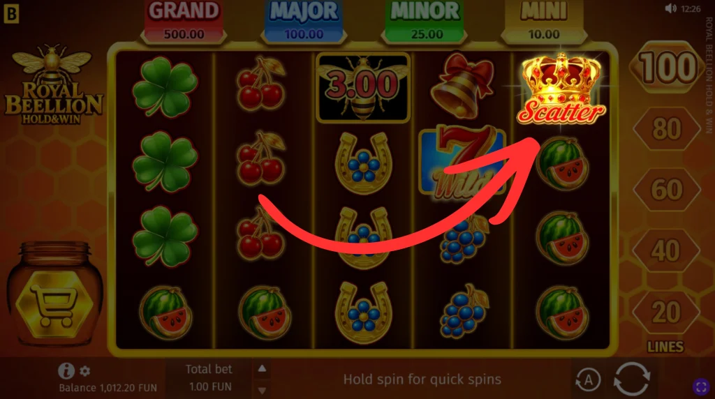 scatter-1024x572 Royal Beellion Hold & Win