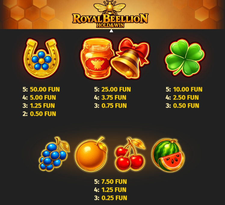 symbols-1 Royal Beellion Hold & Win