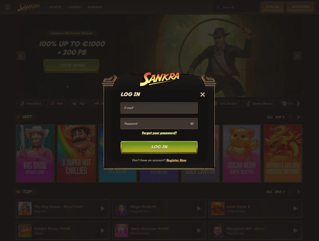 login-1-1024x772 Sankra Casino Review