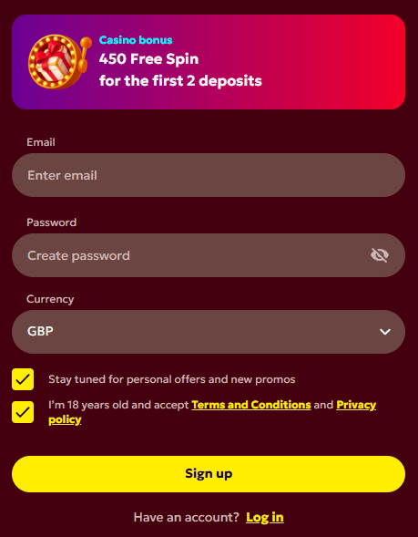 register-2 SpinoBon Casino Review