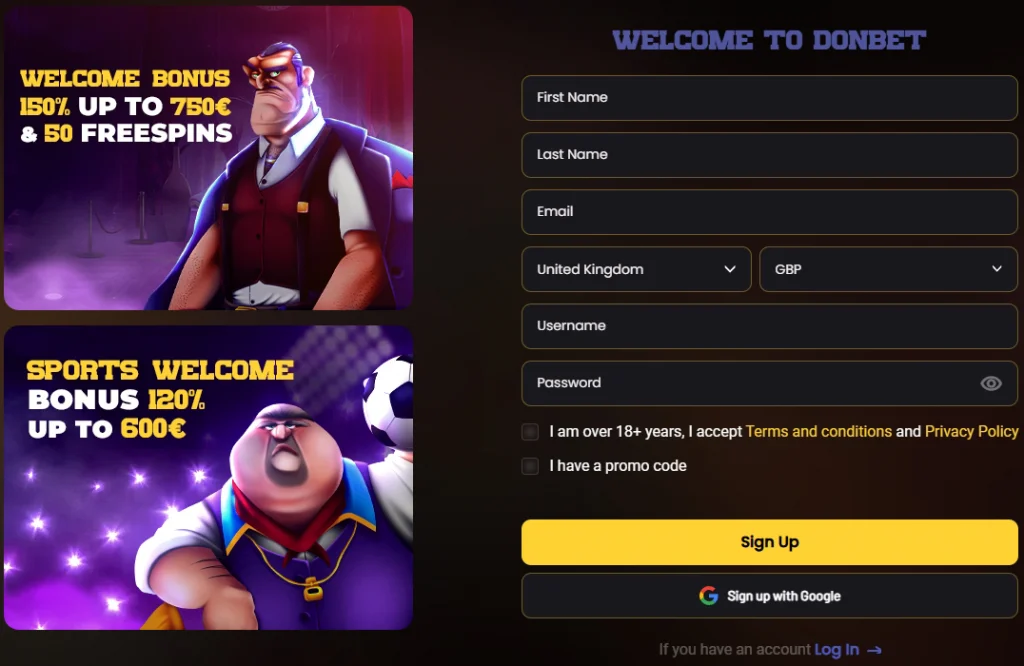register-form-1024x666 Donbet Casino Review