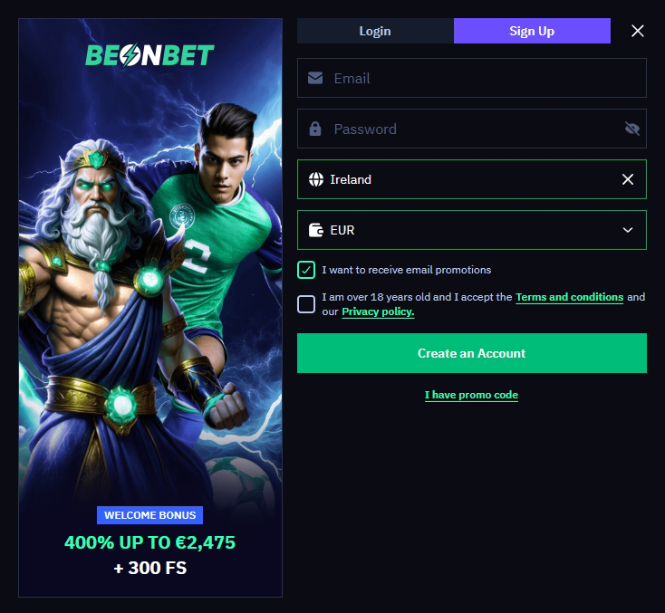 resister BeonBet Casino Review