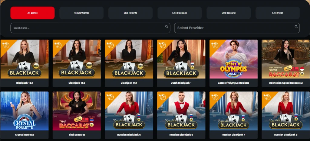 live-1024x467 31Bets Casino Review
